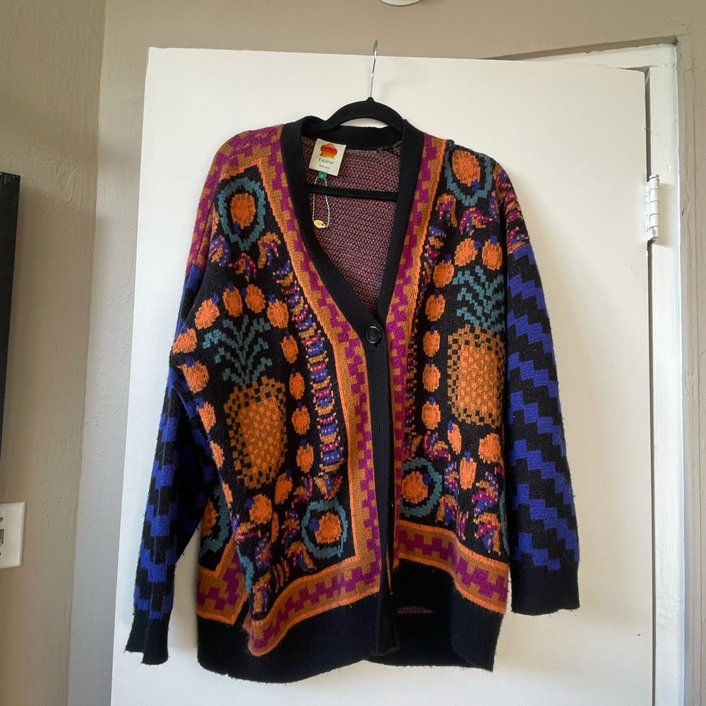 Farm rio Colorful Patterned Women's Sweater